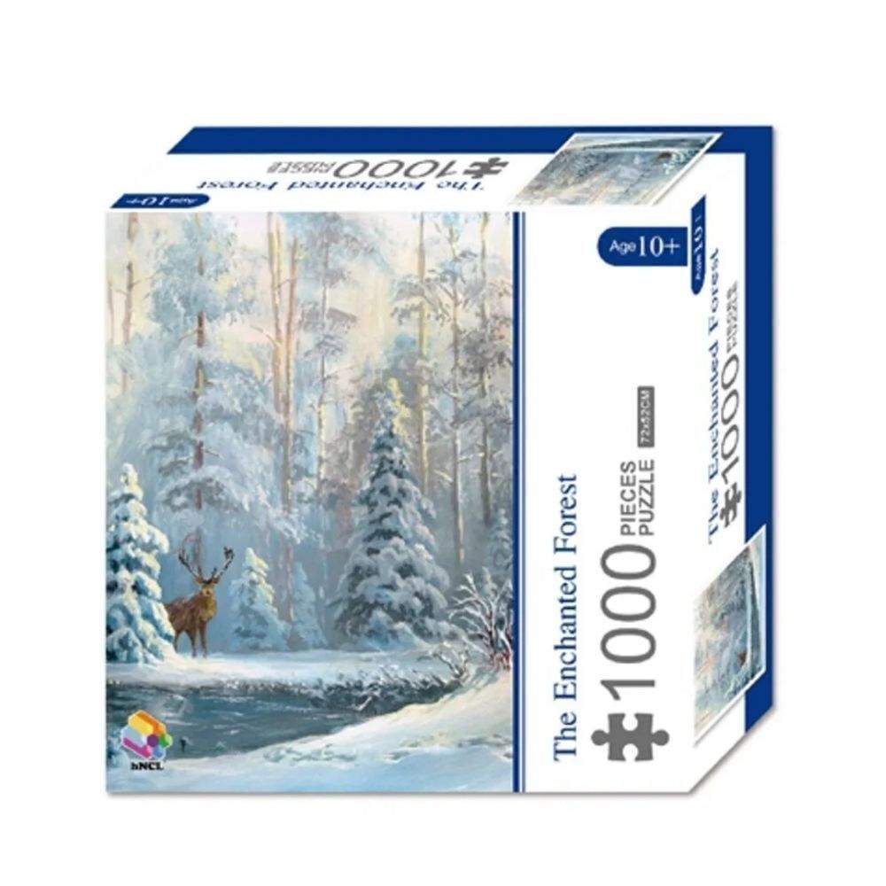 The Enchanted Forest Christmas Piece Jigsaw Puzzle 1000 Piece